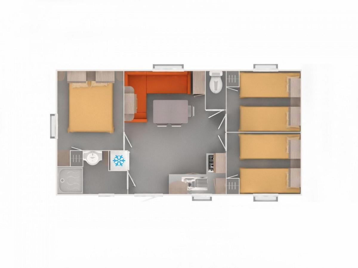 Mobilehome 8 Personnes Avec Clim Situe Aux Sables Du Midi Valras-Plage Kültér fotó